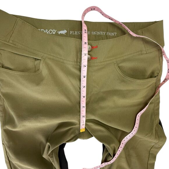 Lot of 2 Toad Co Flextime Skinny Pant Size 8 Chalkboard Black Green Hiking Camp - Picture 15 of 16